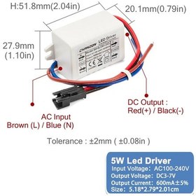 Resim Chanzon Led Sabit Akım Adaptörü 6w-50w 300ma-1500ma Güç Kaynağı, Lamba Trafo 1w Chınaturuncu Turuncu 
