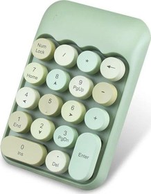 Resim Kablosuz Retro Numpad 18 Tuşlu Numerik Muhasebe Ofis Klavyesi 