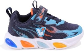 Resim Genel Erkek Çocuk Vicco Coin 346b25y211 Lacivert Ortopedik Günlük Işıklı Erkek Çocuk Spor Ayakkabı Shoes 