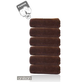Resim 6'lı Kahverengi Banyo Havlusu - 70x140 Cm, 490 Gr, %100pamuk, Spa Ve Otel Havlusu, Günlük Kullanıma Kahve 