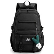 Resim Luckydog Büyük Kapasiteli Sırt Çantası, Minimalist Tasarım, Üniversite & İlkokul Kızları İçin Spor Tarzı Omuz Çantası, Siyah Siyah 