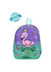Resim Waddell Lisanslı Flamingo Desenli Anaokul Kreş Sırt Çantası 