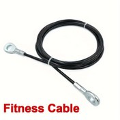 Resim Ağır Hizmet 248.92 cm Spor Kablo Tel Yedek Parça - Siyah Çelik Yapı, Fitness Makineleri, Ev Spor Salonu Ağırlık Kaldırma Kule Sistemi, Dayanıklı ve Esnek Tasarım, Spor Aksesuarları, Ağırlık Kaldırma Aksesuarı, Şık Metalik Kaplama, Güçlü Yapı 