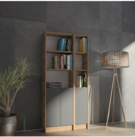 Resim Kuta Flat85 Kitaplık 3 Kapaklı Kütüphane (487092792) 