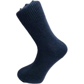 Resim Aryün Yerli Üretim Erkek Yün Wool Soket Çorap-Mavi 