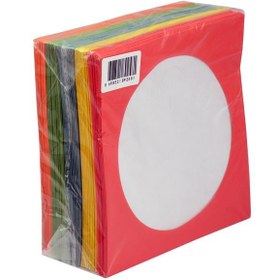 Resim CD&DVD Zarfı Renkli 80gr 100 lü Paket Pencereli (Kırmızı,Sarı,Yeşil,Mavi,Turuncu) 