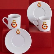 Resim Neva Galatasaray Lisanslı Arma Logo 2'li Kahve Fincan Takımı 