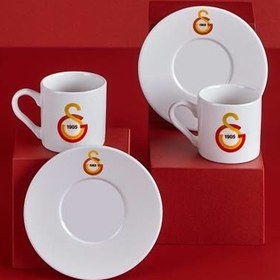 Resim Neva Galatasaray Lisanslı Arma Logo 2'li Kahve Fincan Takımı 