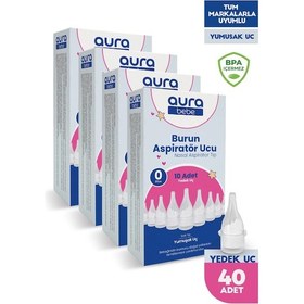 Resim Nazal Burun Aspiratörü Yedek Uç 40 Adet 
