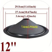 Resim Gaojunshop01 12 Inç Siyah Mat Kauçuk Kenarlı Boynuz Kağıdı Aksesuar Seti Dayanıklı Şık Tasarım 