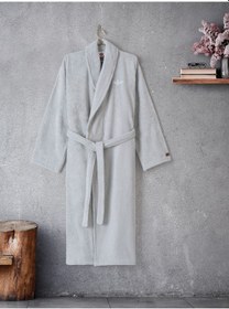 Resim Cotton Box Tek Bornoz Wellness Stone S/m Gri Gri 