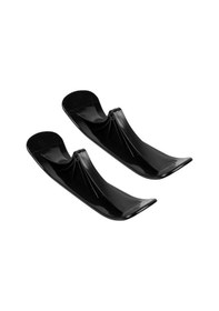 Resim Çocuklar Kar Scooter Kızakları Scooter Kayak Tahtası Scooter Tekerleği Değiştirmeleri Kış Bisiklet Kızağı Siyah 