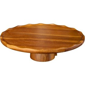 Resim Mien Dayanıklı Akasya Pasta Standı 7b142 Kahverengi 