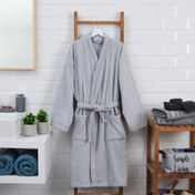 Resim Nuvomon Erkek Kimono Bornoz - Gri - L / XL 