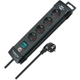 Resim Premium Şalterli Çoklu 4' lü Priz 3x15 Mm 18 M 