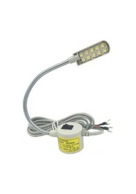 Resim Dikiş Makinesi Lambası Mıknatıslı Spiral 10 Led'li Beyaz Mekanik 