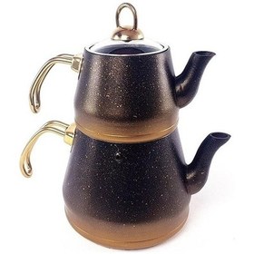 Resim Oms Granit Çaydanlık Xl Bakır 8200 Gold 