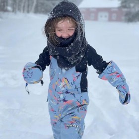 Resim Burton Burke Hood Unisex Çocuk Siyah Kar Maskesi 