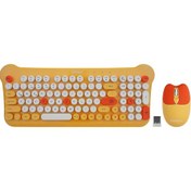 Resim Everest KM-6244 Bunny 2.4 Ghz + Bt Kablosuz Q Multimedia Renkli Tuşlu Klavye + Mouse Set 