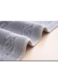 Resim 2li Pamuklu Banyo Paspas Seti Osmanlı Desen Gri 60 x 100 / 50 x 60 CM Gri 