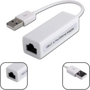 Resim Loovox USB Ethernet Çevirici USB 2.0-10/100 Mbps RJ45 Ethernet Çevirici Adaptör USB Internet Kablosu 