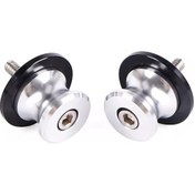 Resim Motosiklet Sehpa Kaldırma Aparatı Takozu 8 Mm Nikel 