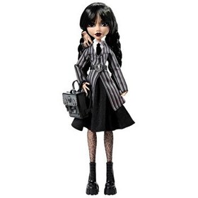 Resim Mattel Monster High Wednesday Addams Okul Üniformalı Bebek HXJ04 