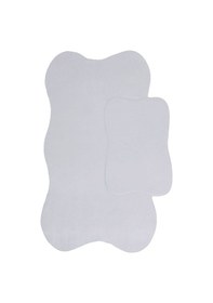 Resim Anatolia Gri 2'li 80x140 + 50x70 Cm Büyük Ebat Banyo Paspası Seti Klozet Takımı Gri 