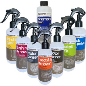 Resim Kochmaier 8'li Profesyonel SET Oto Detay Ürünleri 7x250 ml 1x500 ml 
