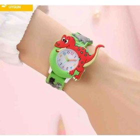 Resim Sevimli Dinazor Çocuk Saati Kız Erkek Sevimli Dinazor Karakterli Saat 