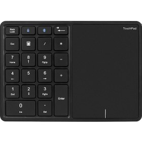 Resim Lemestar "22 Tuşlu Kablosuz Bluetooth 4.2 Ve 2.4g Dokunmatik Nümerik Klavye - Taşınabilir Finans Ofis Klavyesi" 