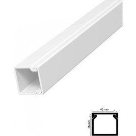 Resim Twin Store Kablo Kanalı 40X25 mm 2 Metre Yapışkan Bantlı 4 Adet 