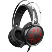 Resim Rampage Sn-Rx5 LED Aydınlatmalı Siyah Telefon Uyumlu Oyuncu Kulaklığı 