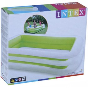 Resim Intex Dış Bölme Şeffaf Yeşil 262x175x56 CM Aile Havuzu 