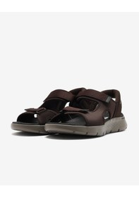 Resim Skechers Go Walk Flex Sandal - Easy Entry Erkek Kahverengi Sandalet 229210 Brn Kahverengi 