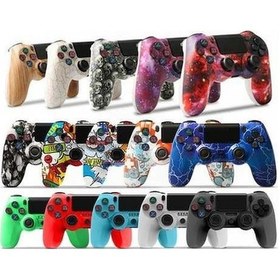 Resim Ankatek Bosphorusboutique Titreşimli Şeritli Ps4 Oyun Kumandası Mavi Kablosuz Işık Bluetooth Çift Denetleyici Oyun Kolu Pp 