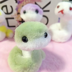 Resim Sevimli Çok Renkli Polyester Liften Yapılmış Dolma Yılan Bebek - Kız Arkadaşa Mükemmel Doğum Günü, Sevgililer Günü, Noel ve Yıl Dönümü Hediyesi 
