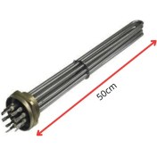 Resim İnox Rezistans 2''inç 10000 Watt 5 Elemanlı Krom Trf Isıtıcı Adet 