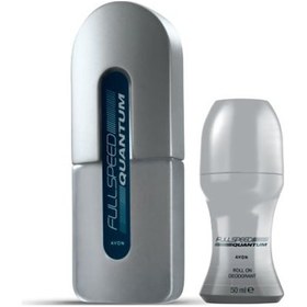 Resim Avon Full Speed Quantum Erkek Parfüm EDT 75 ML + Roll On Deodorant 50 ML 