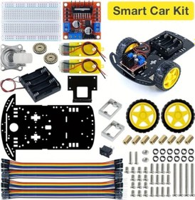 Resim Chuangyinshop L298n Motor Sürücülü Arduino Uyumlu Robot Yapım Seti 1 Adet 