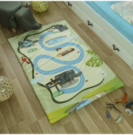 Resim Zooturak Peluş Çocuk Matı Fil Rokka 100cm x 150cm 