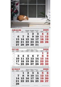 Resim 2026 Yılı Gemici Takvimi-pencere Önünde Uyuyan Kedi 