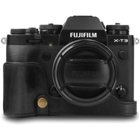 Resim MegaGear Fujifilm X-T3 Hakiki Deri Kamera Kılıfı 