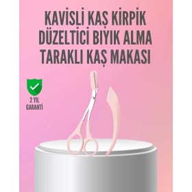 Resim Belle Fusion Mey Ithalat® Kaş ve Kirpik Şekillendirme Için Yüz Bakım Makası 