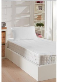 Resim Bebesi 70x120 Cm Bebe Alezi Köşe Lastikli Sıvı Geçirmez Micro Kumaş Beyaz 