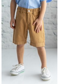 Resim Zeyland Erkek Çocuk Gabardin Düz Şort-camel Camel 