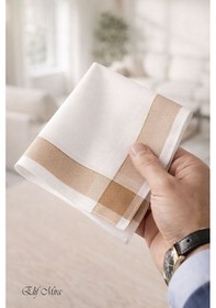 Resim Hepsine Rakip 12 Li Erkek Cep Yaka Mendil Seti 42x42 Cm Pamuklu Mirblack Füme 