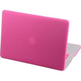 Resim Arabulalaca Macbook Pro 13.3'' A 1502 - A 1425 Kılıf Mat Doku Hardcase Kapak Pembe 