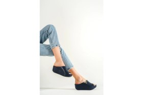 Resim Capone Outfitters Kailey 6145 Kadın Dolgu Topuklu V Toka Terlik 