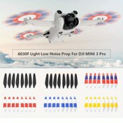 Resim DJI Mini 4 Pro ve Mini 3 Pro için 8 adet pervane, yedek pervaneler, düşük gürültülü ve hızlı çıkartılabilen bıçaklar, DJI Mini 4 Pro ve Mini 3 Pro drone aksesuarları ile uyumlu - Mini 3 için değil 